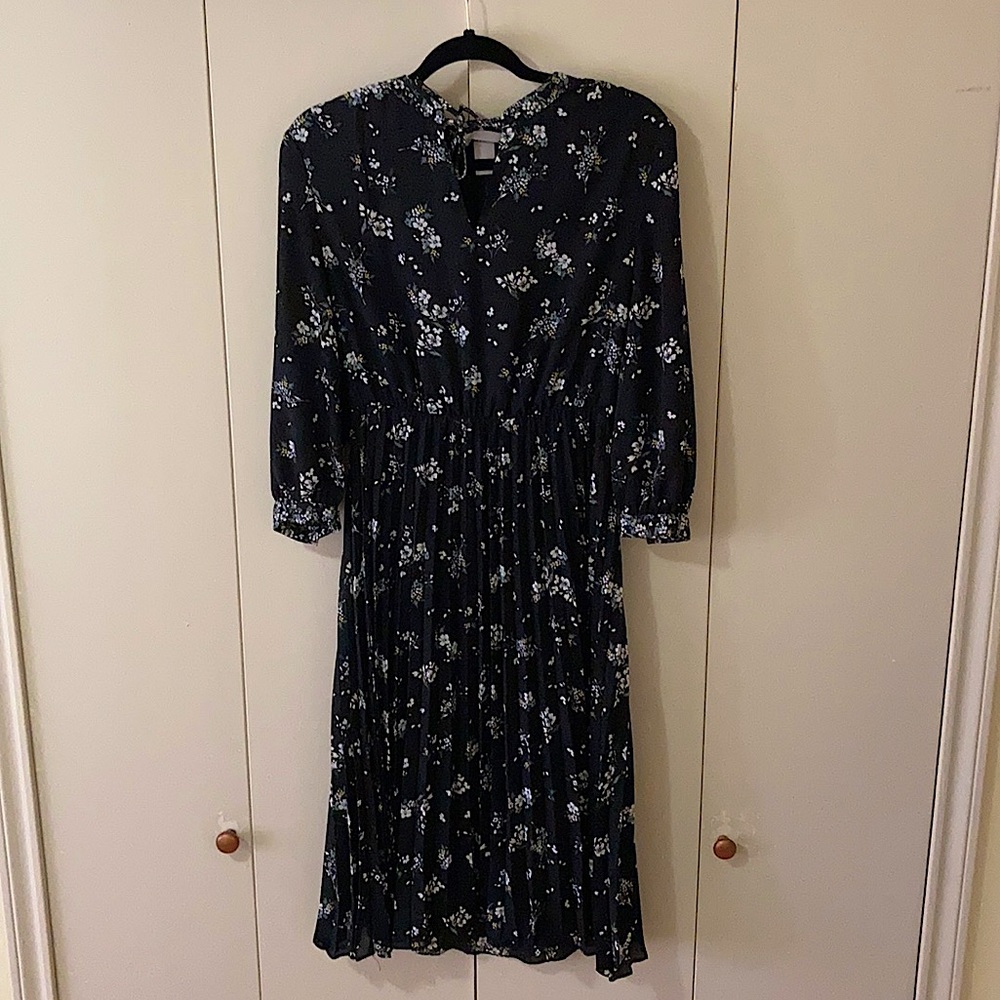 A black dress #6 from h&m. It has flowers